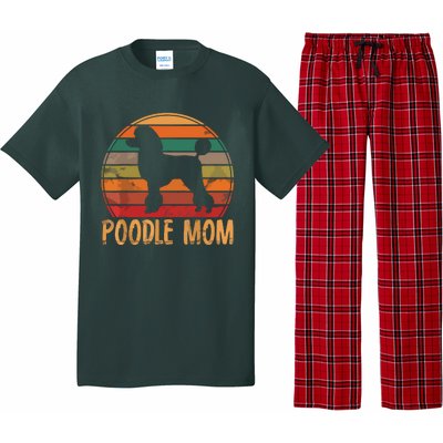 Retro Poodle Mom Gift Dog Mother Pet Poodle Mama Pajama Set