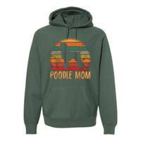 Retro Poodle Mom Gift Dog Mother Pet Poodle Mama Premium Hoodie