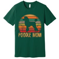 Retro Poodle Mom Gift Dog Mother Pet Poodle Mama Premium T-Shirt