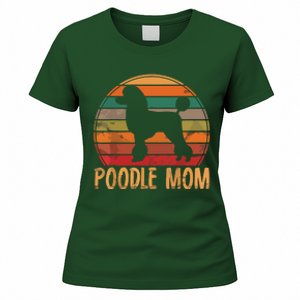 Retro Poodle Mom Gift Dog Mother Pet Poodle Mama Women's T-Shirt