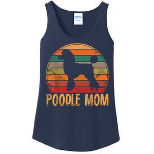 Retro Poodle Mom Gift Dog Mother Pet Poodle Mama Ladies Essential Tank