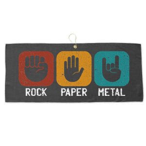 Rock Paper Metal Heavy Metal Music Large Microfiber Waffle Golf Towel