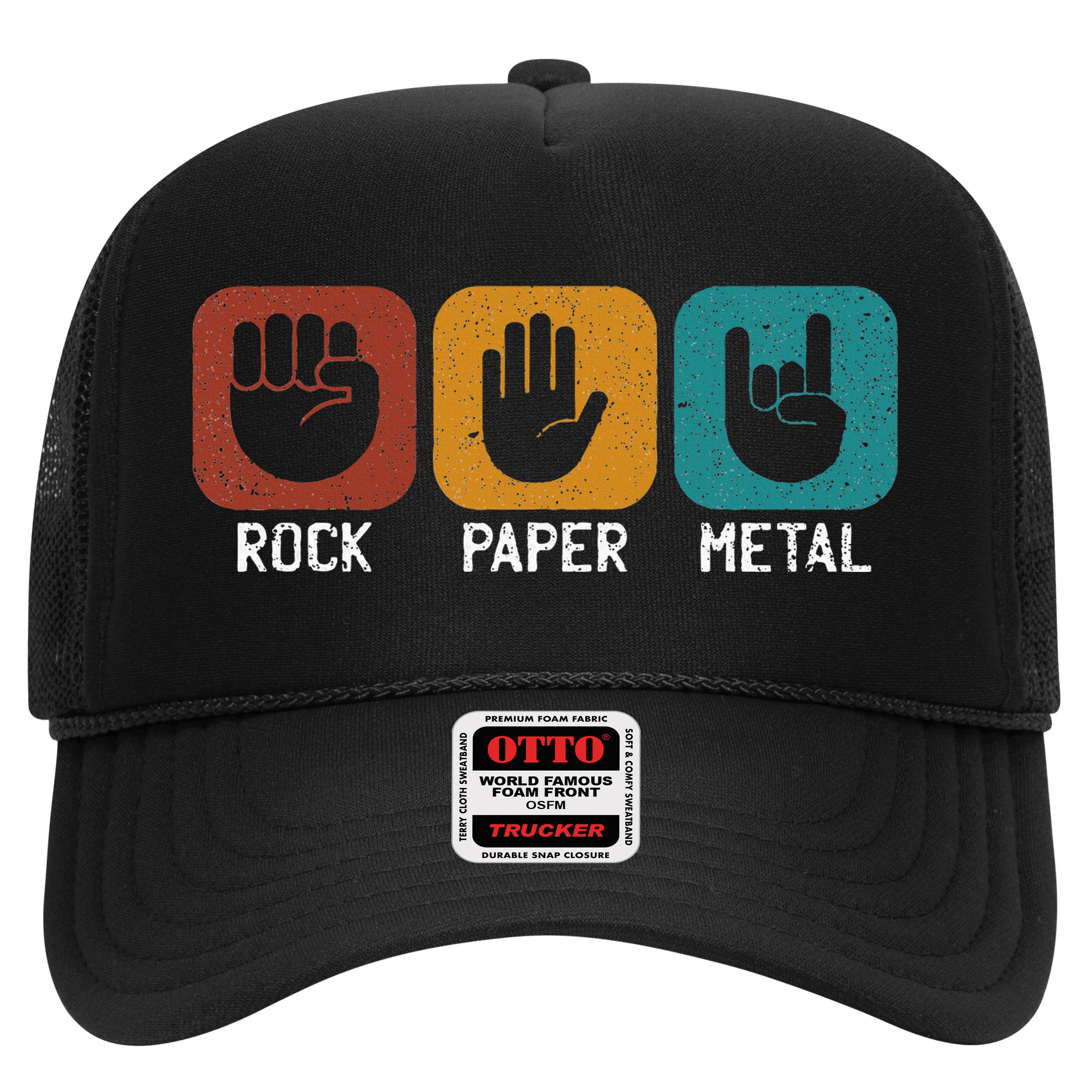 Rock Paper Metal Heavy Metal Music Hat