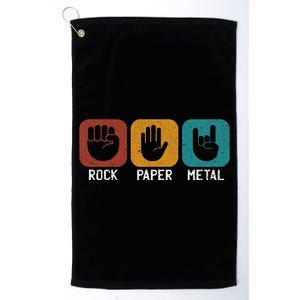 Rock Paper Metal Heavy Metal Music Platinum Collection Golf Towel