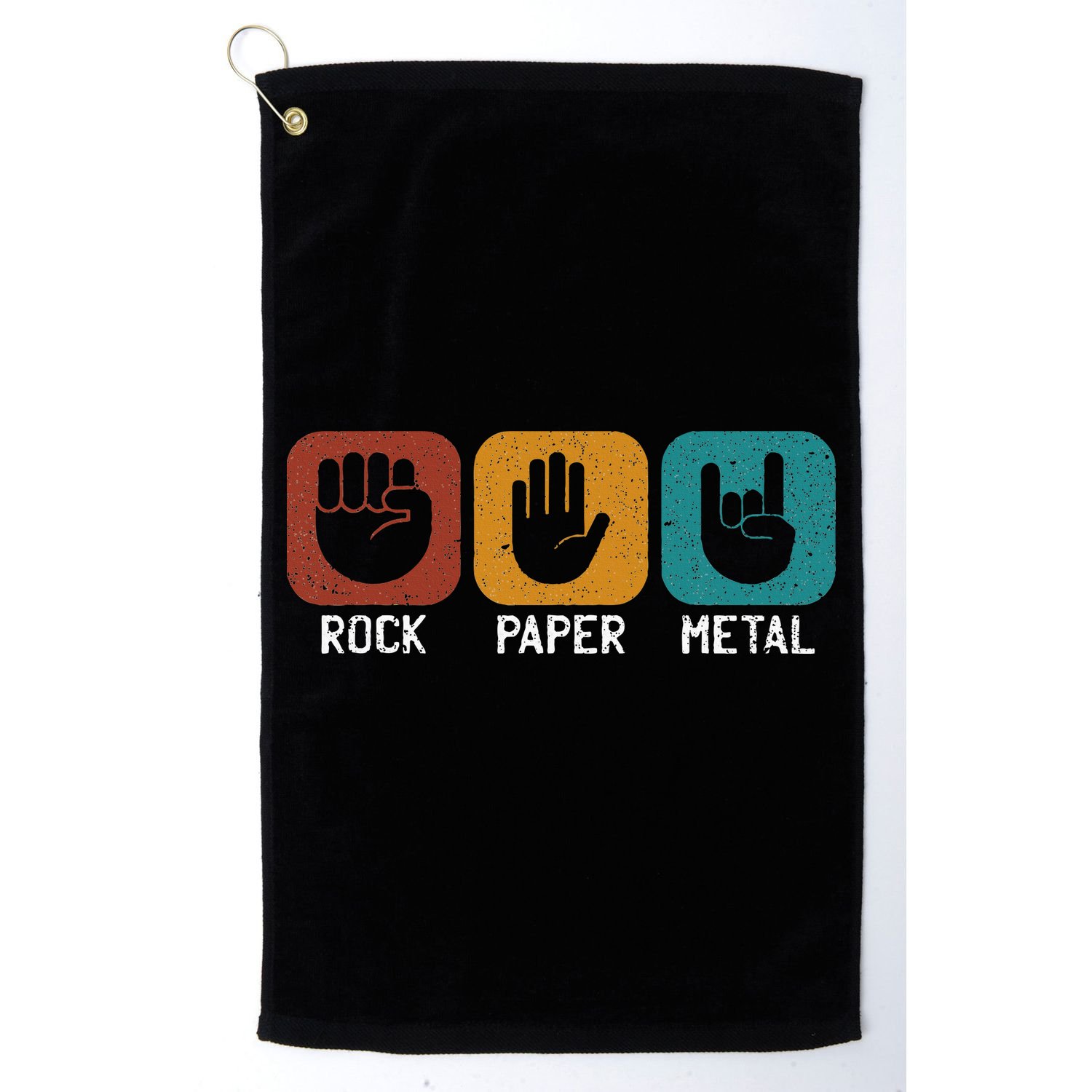 Rock Paper Metal Heavy Metal Music Golf Towel