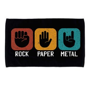 Rock Paper Metal Heavy Metal Music Microfiber Hand Towel