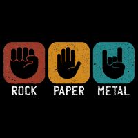 Rock Paper Metal Heavy Metal Music Kids Hoodie