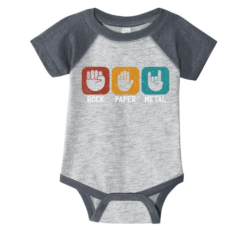 Rock Paper Metal Heavy Metal Music Infant Baby Jersey Bodysuit