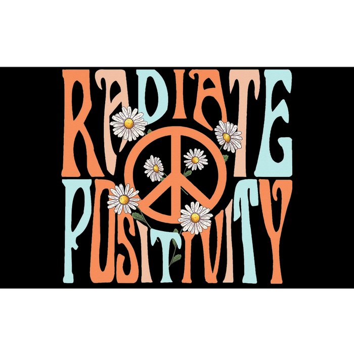 Radiate Positivity Motivational Boho Style Bumper Sticker