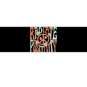 Radiate Positivity Motivational Boho Style Bumper Sticker