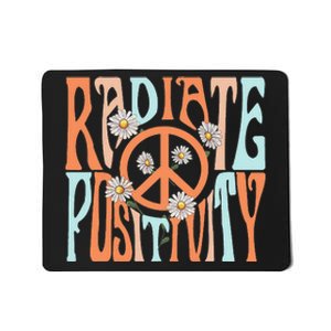 Radiate Positivity Motivational Boho Style Mousepad