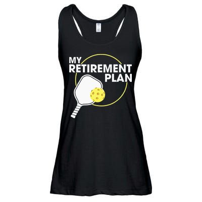 Retired Pickleball My Retirement Plan Pickleball Paddle Ladies Essential Flowy Tank