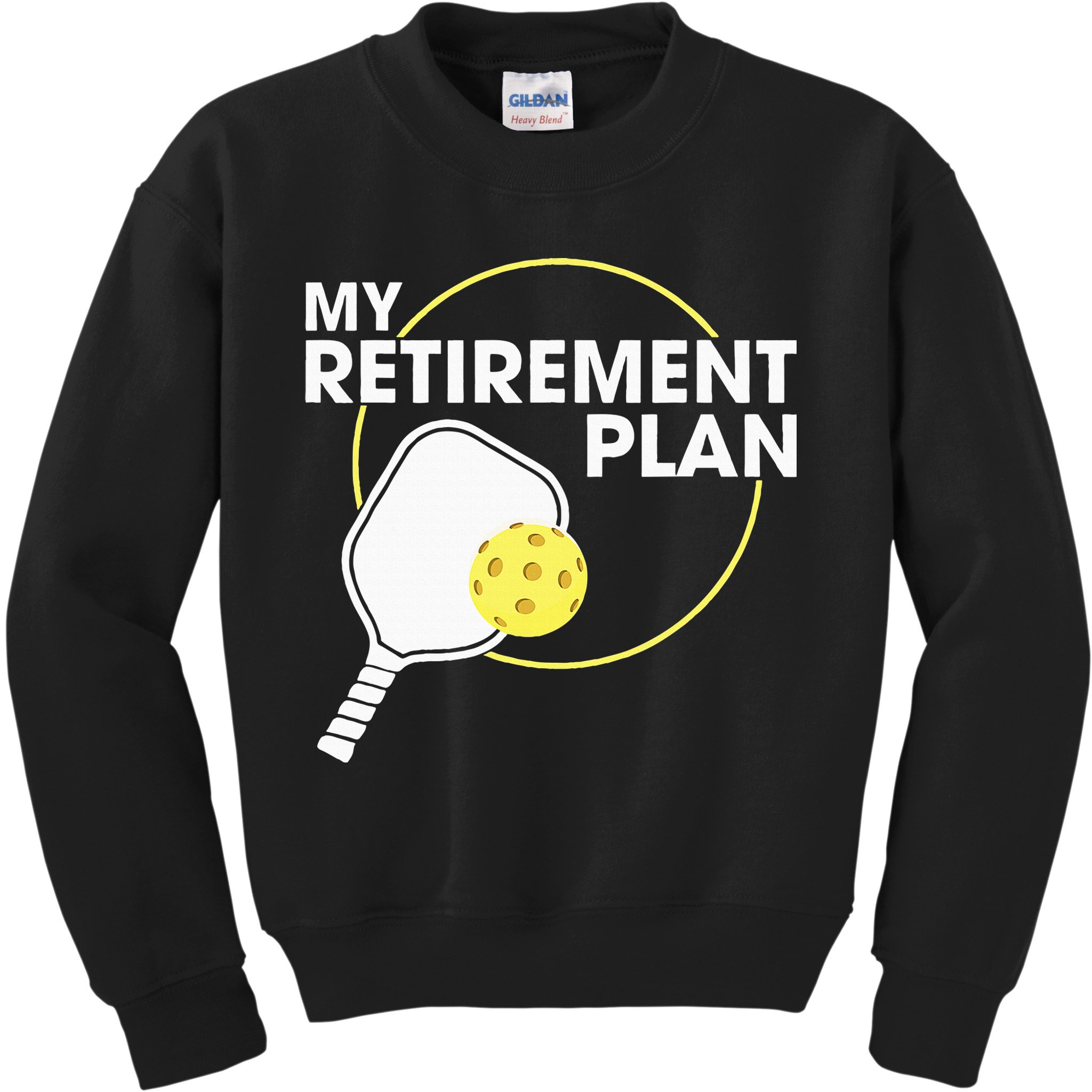 Retired Pickleball My Retirement Plan Pickleball Paddle Kids Sweatshirt