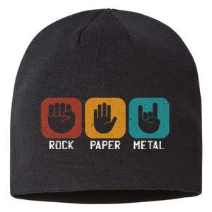 Rock Paper Metal Heavy Metal Music Sustainable Beanie