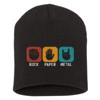 Rock Paper Metal Heavy Metal Music Short Acrylic Beanie