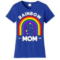 Rainbow Proud Mom Colorful Heart Lgbtq Cool Gift Women's T-Shirt