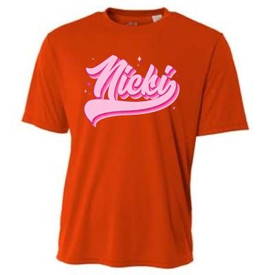 Retro Pink Nicki Cooling Performance Crew T-Shirt