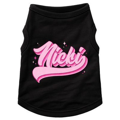 Retro Pink Nicki Doggie Tank