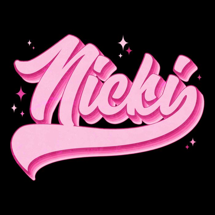 Retro Pink Nicki Doggie Tank