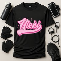 Retro Pink Nicki Cooling Performance Crew T-Shirt