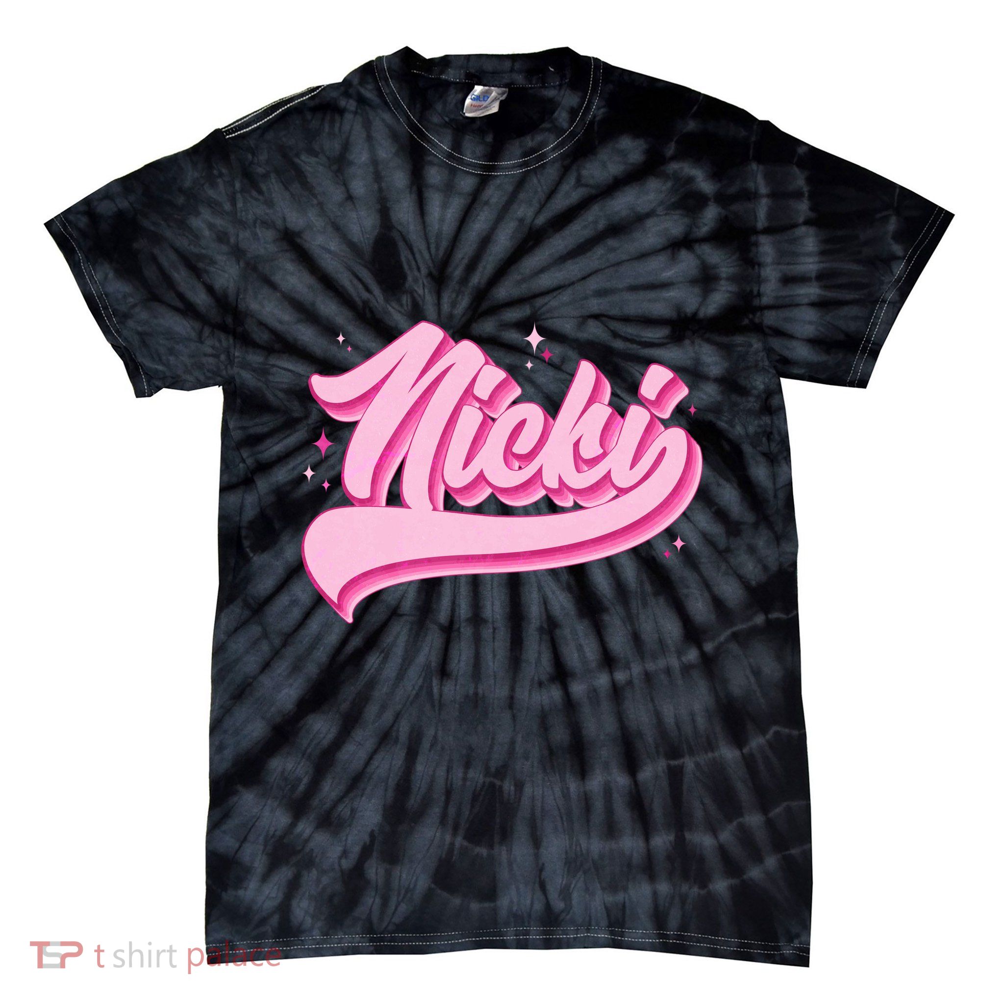 Retro Pink Nicki Tie-Dye T-Shirt
