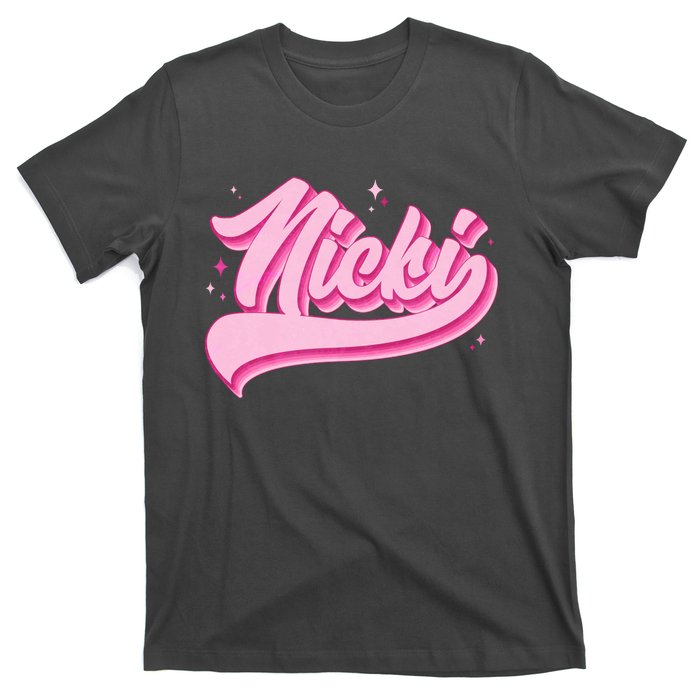 Retro Pink Nicki T-Shirt