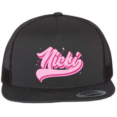 Retro Pink Nicki Flatbill Hat