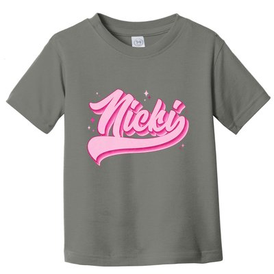 Retro Pink Nicki Toddler T-Shirt