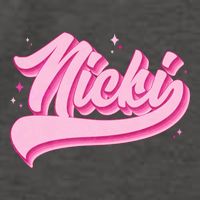 Retro Pink Nicki Vector Backpack