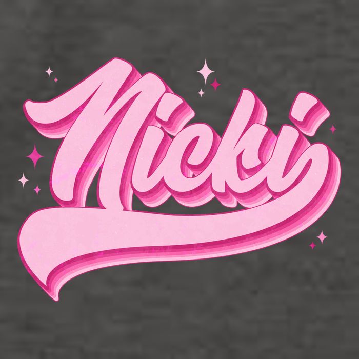 Retro Pink Nicki Vector Backpack