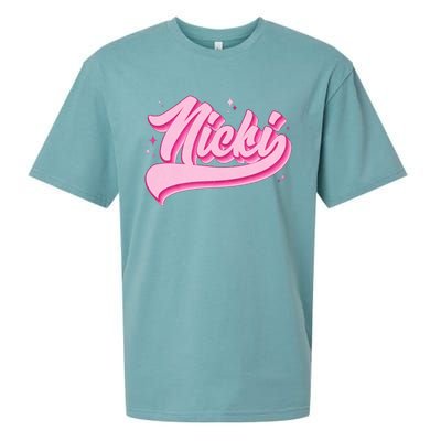 Retro Pink Nicki Sueded Cloud Jersey T-Shirt