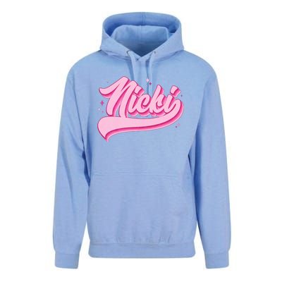 Retro Pink Nicki Unisex Surf Hoodie