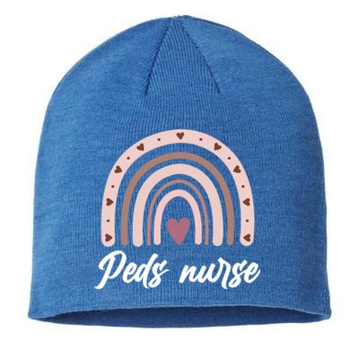 Rainbow Peds Nurse Pediatric Care Pediatric Nurse Cute Gift Sustainable Beanie