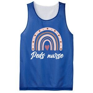 Rainbow Peds Nurse Pediatric Care Pediatric Nurse Cute Gift Mesh Reversible Basketball Jersey Tank