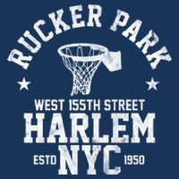 Rucker Park Nyc Streetball 7 Panel Mesh Trucker Snapback Hat