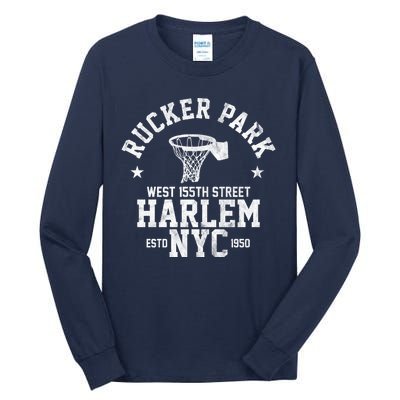 Rucker Park Nyc Streetball Tall Long Sleeve T-Shirt