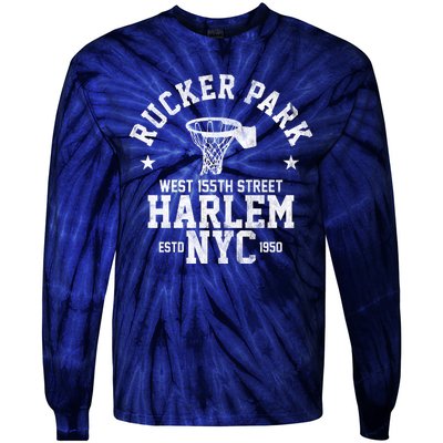 Rucker Park Nyc Streetball Tie-Dye Long Sleeve Shirt