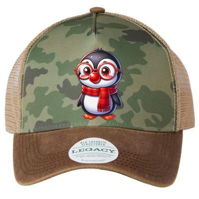 Red Penguin Nose Funny Day 2025 .Png Legacy Tie Dye Trucker Hat