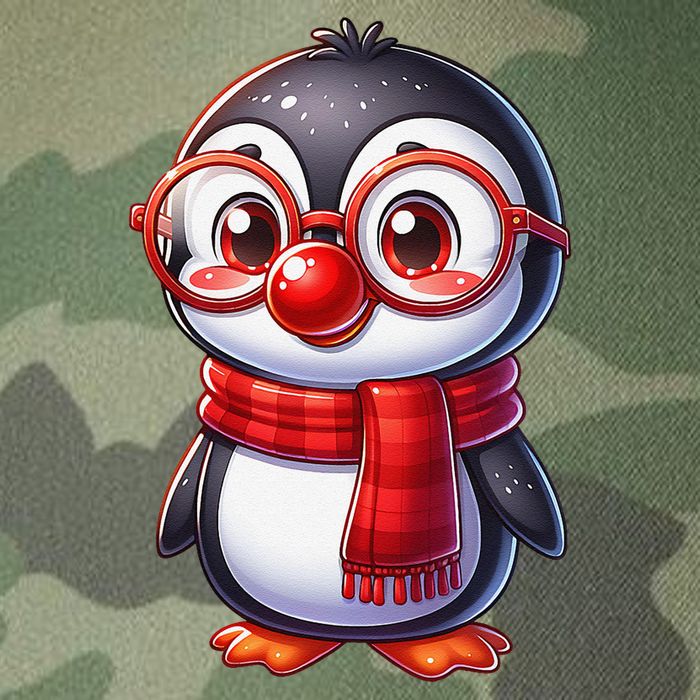 Red Penguin Nose Funny Day 2025 .Png Legacy Tie Dye Trucker Hat
