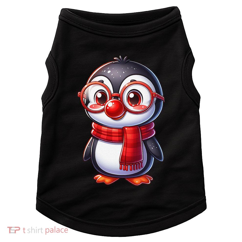 Red Penguin Nose Funny Day 2025 .Png Doggie Tank