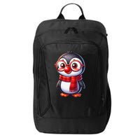Red Penguin Nose Funny Day 2025 .Png City Backpack