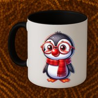 Red Penguin Nose Funny Day 2025 .Png Mug