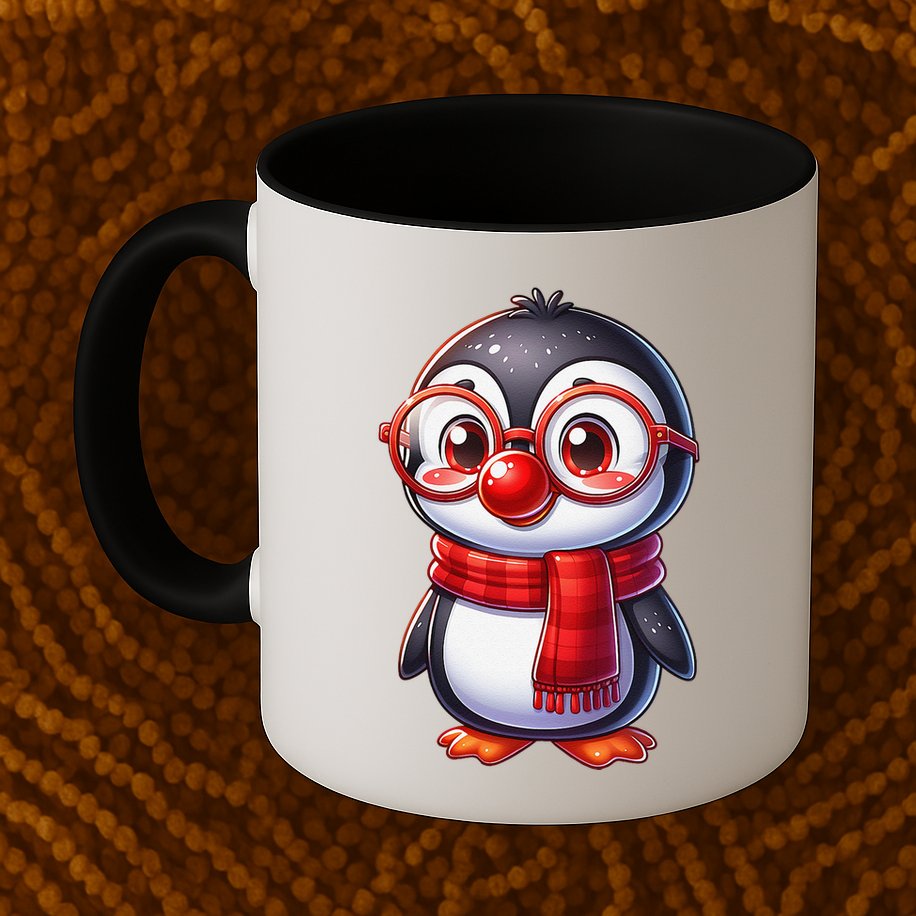 Red Penguin Nose Funny Day 2025 .Png Mug
