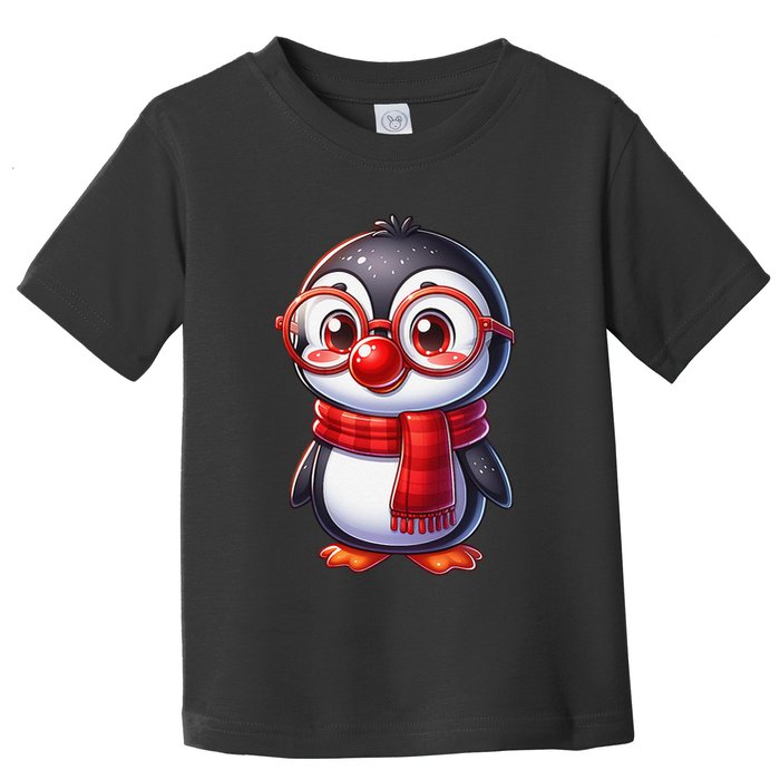 Red Penguin Nose Funny Day 2025 .Png Toddler T-Shirt