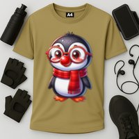 Red Penguin Nose Funny Day 2025 .Png Performance Shirt