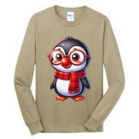 Red Penguin Nose Funny Day 2025 .Png Tall Long Sleeve T-Shirt