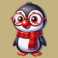 Red Penguin Nose Funny Day 2025 .Png Tall Long Sleeve T-Shirt