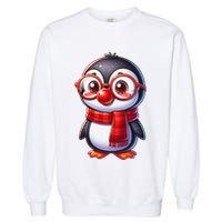 Red Penguin Nose Funny Day 2025 .Png Garment-Dyed Sweatshirt