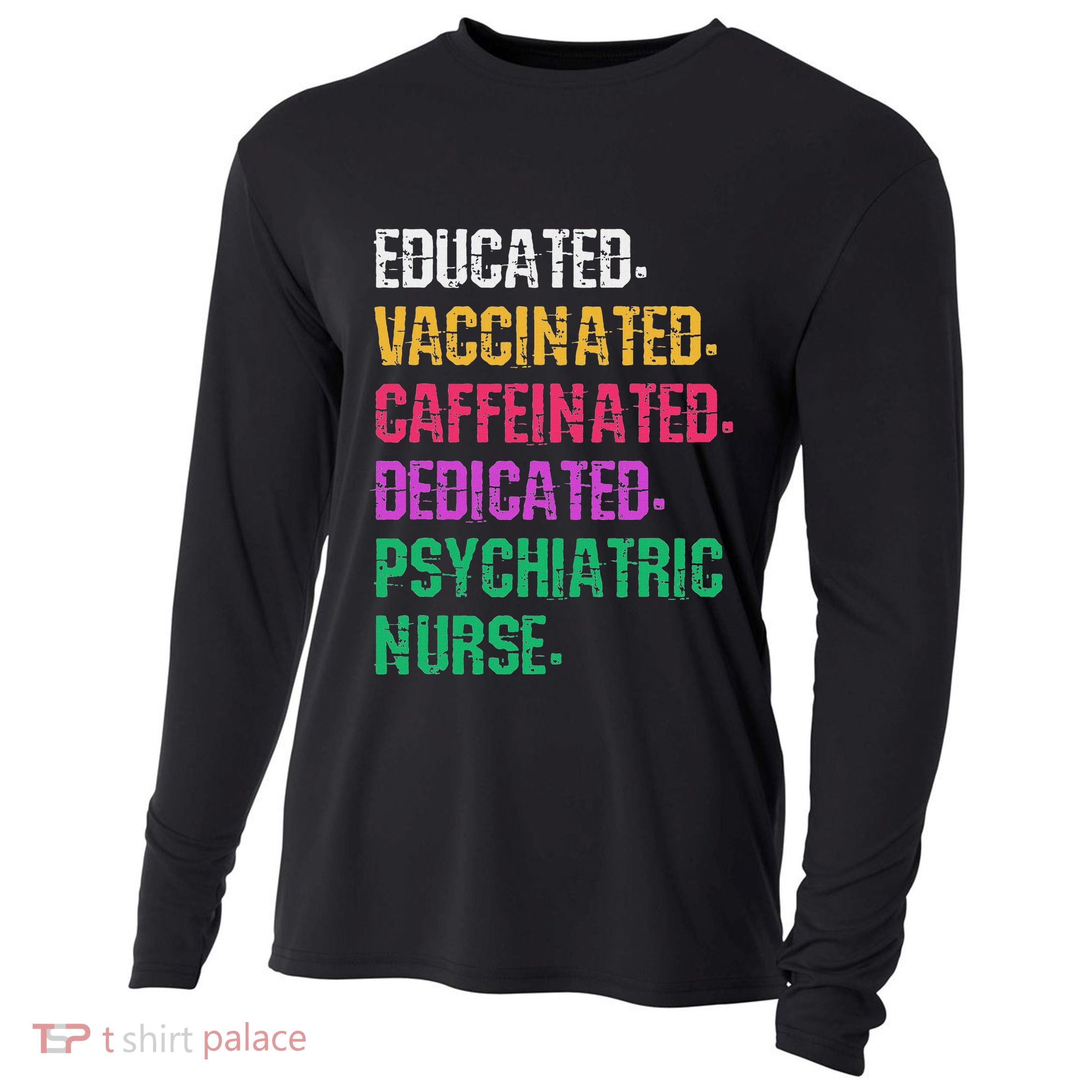 Retro Psych Nurse Psychiatric Nursing Mental Health Nurses Cooling Performance Long Sleeve Crew