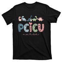 Retro Pcicu Nurse Icu Pediatric Cardiac Tiny Humans T-Shirt